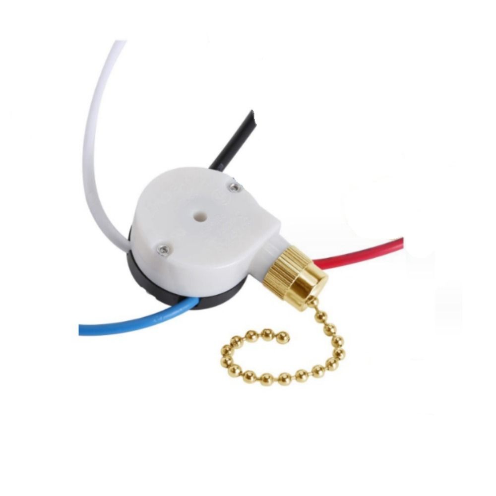 Nickel Ceiling Fan Switch ZE-208s Fan Pull Chain Switch for Fan Light Replacement Light Switch