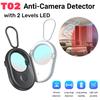 Intelligent Infrared Scanning Hotel Anti-Camera Detector with 2 Levels LED Wireless Signal Scanner for Home Office Travel Car