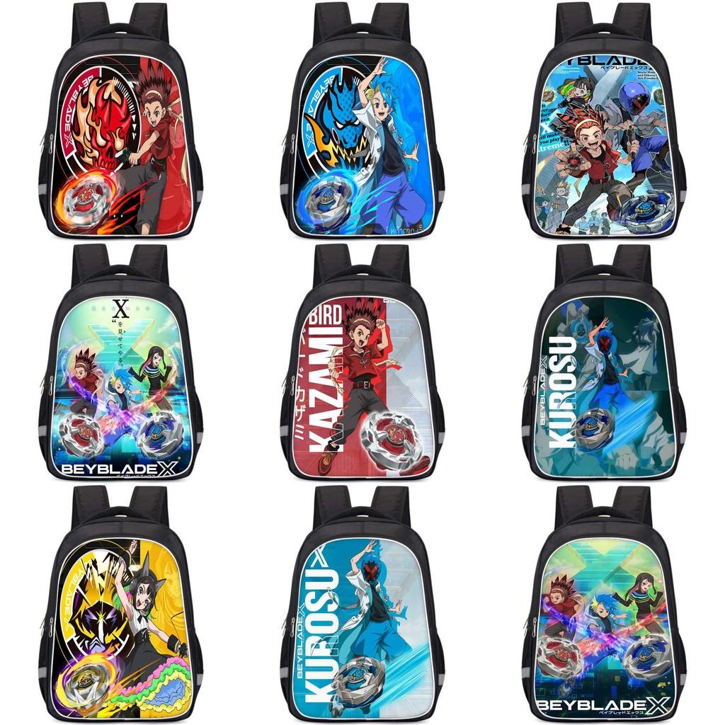 Школьный рюкзак Beyblade X Просторное отделение Унисекс сумка для повседневного использования