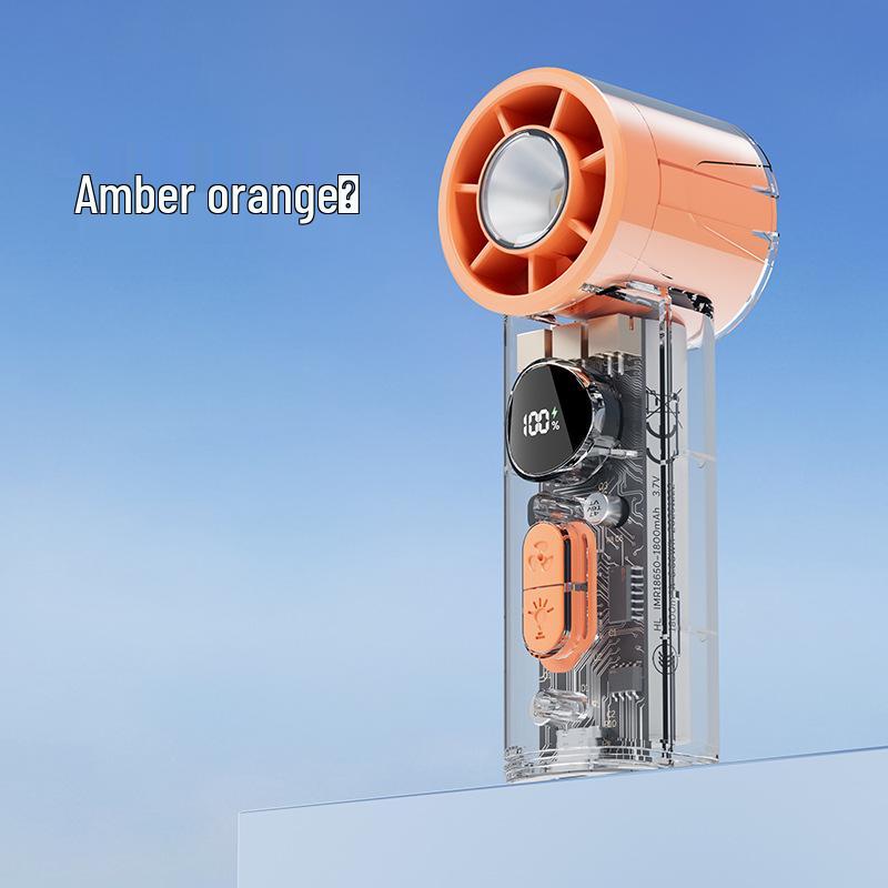 New High-Speed Turbo Mini USB Fan: Silent, Powerful, Long-Lasting, 100-Speed Handheld Cooler