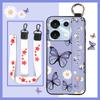 Flower Shockproof Phone Case For UMIDIGI G9 5G/Note9 5G Ring Silicone Fashion Design Dirt-resistant Anti-dust Kickstand