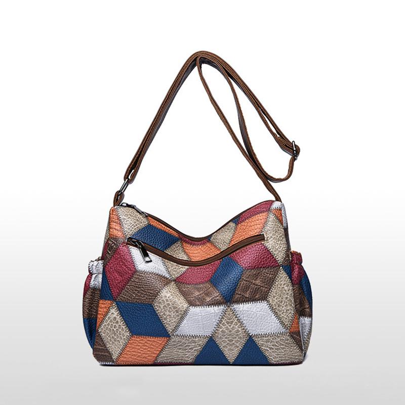 Yogodlns Женские сумки-мессенджеры, новая сумка из искусственной кожи с наклоном, женская сумка через плечо, винтажная сумка в клетку