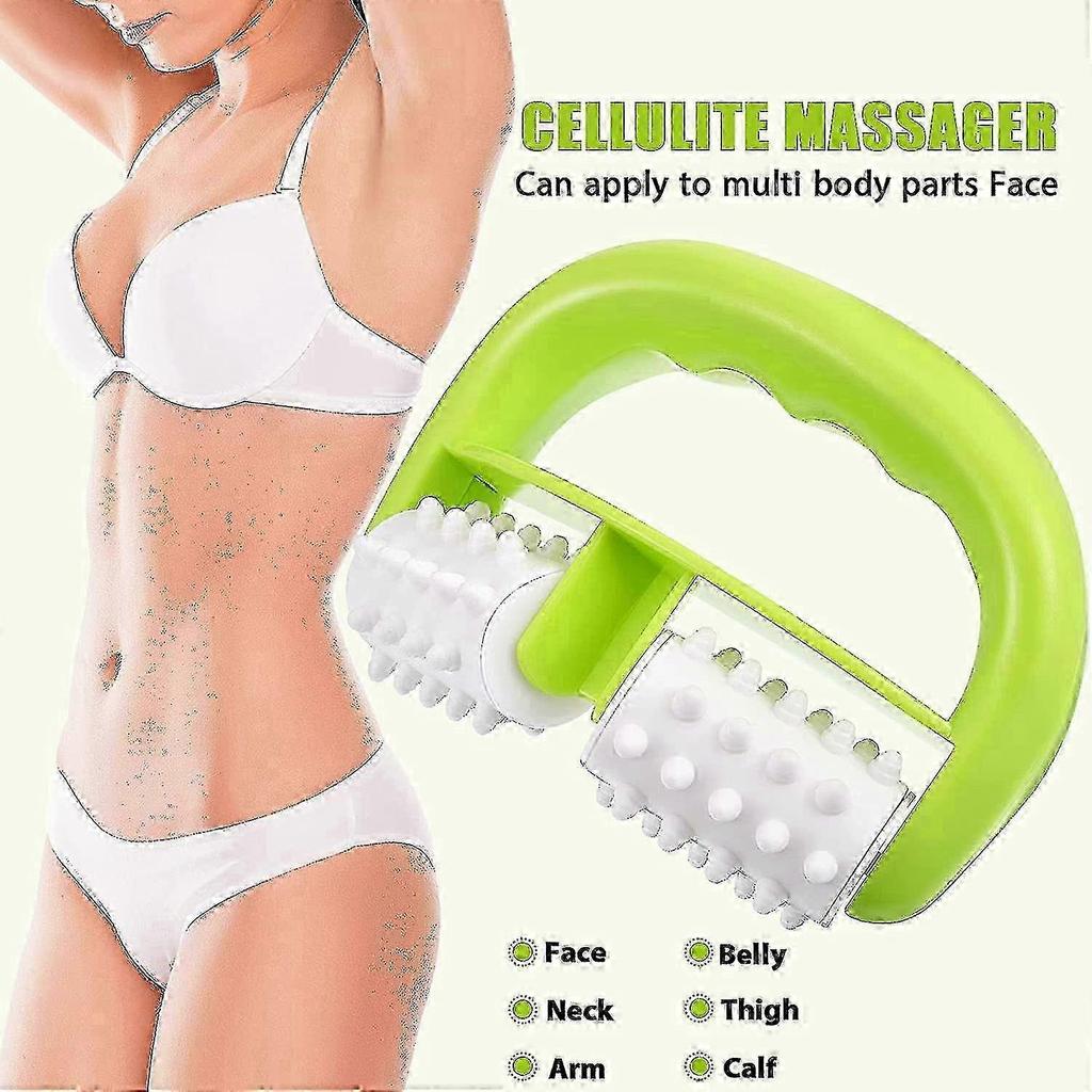 25-26 Anti-Cellulite Massage Roller - Wet and Dry Body Roller for Cellulite Reduction and Facial Massage