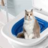 Pet Cat Tray White Tray+rail Inner Support 2 Piece Set Toilet Traine Instead of Litter Bowl Spare