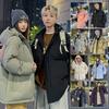 Solid Color Cotton-padded Clothes, Men's and Women's Winter Loose Thickened Warm Down Cotton Jacket, Couple's Hooded Bread Clothes