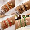 Bohemian Style Rice Bead Shell Multi-layer Bracelet Ethnic Wind Cord Woven Bracelet Four-piece Set