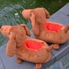 Adorable Dachshund Plush Slippers Cozy Cartoon Design For Comfortable Home Use