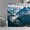 Природный ландшафт Душевые занавески 3D Печать Пейзаж Полиэстер Водонепроницаемый Ванная Занавеска Ванна Экраны Домашний Декор с Крючком