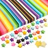 1350Sheets/set Paper, 27 Vibrant Colors, Double-Sided Star-Shaped Craft Paper Strips, DIY Art Supplies for Creative Folding & Decorations