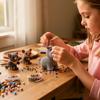 Маленький 3D-набор для вышивания бисером животных, Легкий набор для вышивания бисером своими руками с 4 милыми дизайнами, 3D-набор бисероплетения на тему животных для начинающих