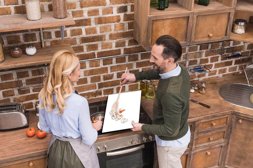 Szklana Deska Do Krojenia Płyta 52X40 Biała