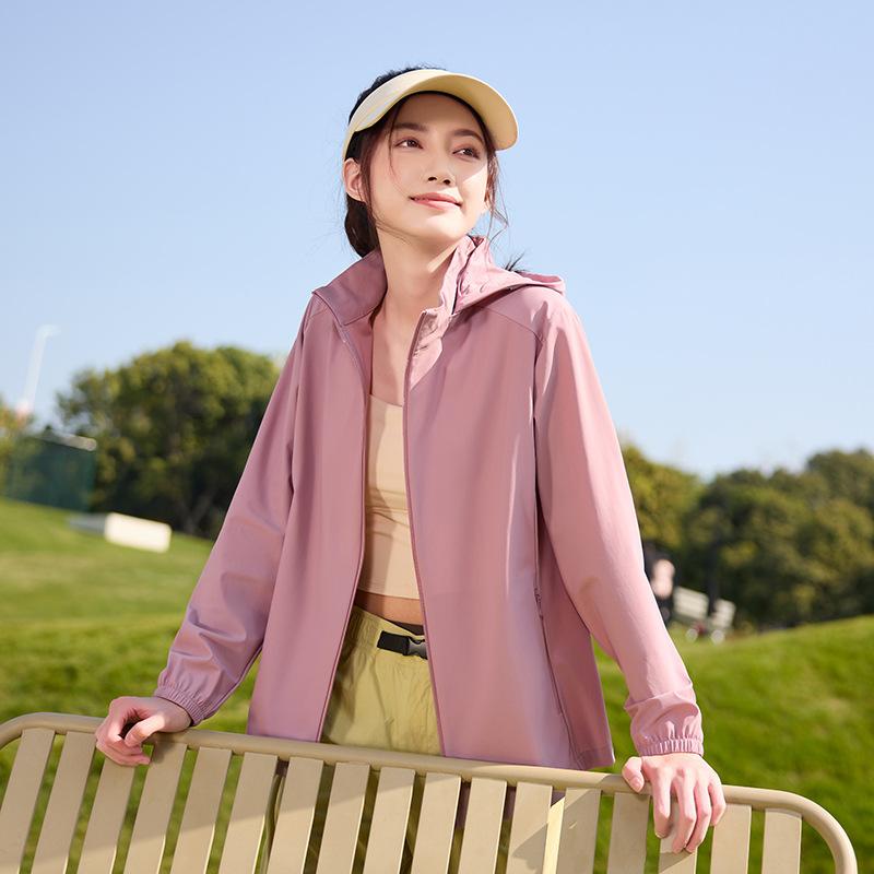 Original yarn sunscreen clothing for women's outdoor UV protection breathable sunscreen jacket for men's summer cycling sunscreen clothing UPF10 +
