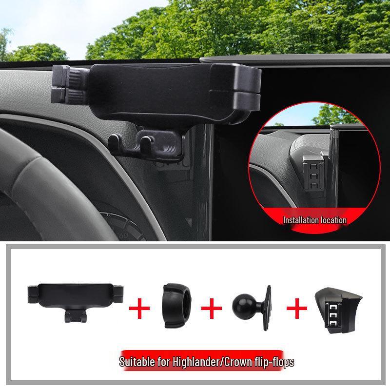 Беспроводная зарядка Держатель для телефона для 2022 Highlander/Crown и Land Cruiser