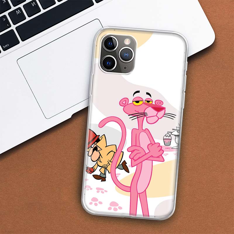 Чехол для телефона с рисунком «Розовая пантера» для Apple iPhone 11 12 13 14 Pro 7 XR X XS Max 6 6S 8 Plus + Mini 5 SE, мягкий чехол с принтом