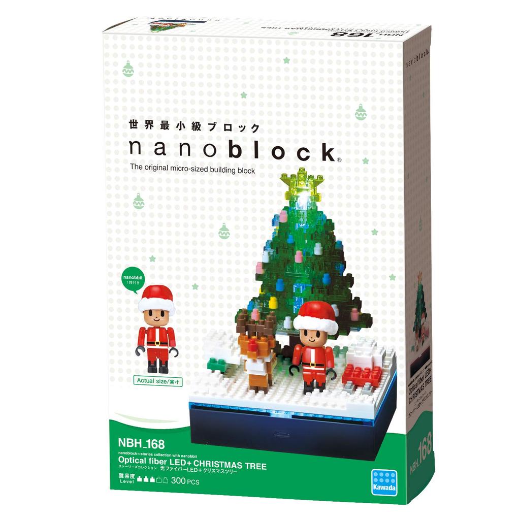 Коллекция Nanoblock Stories. Оптоволоконная светодиодная рождественская елка + NBH_018