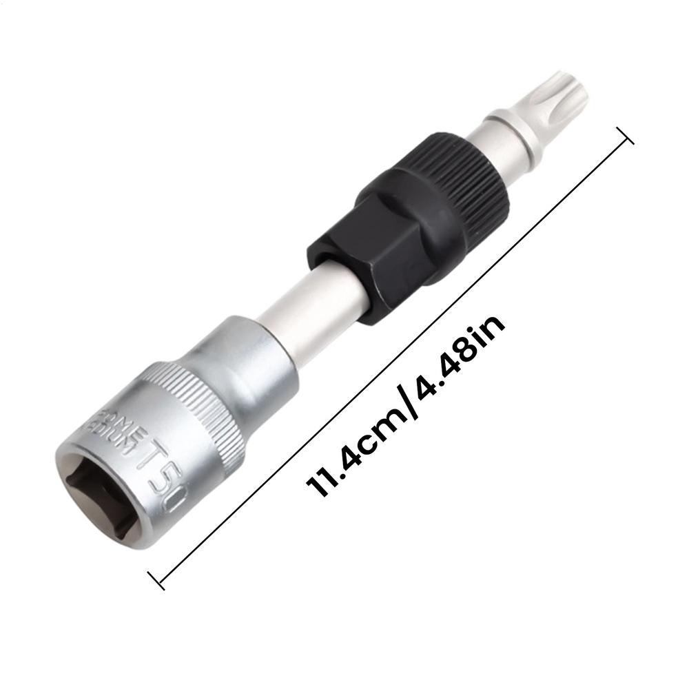 M10 T50 Alternator Pulley Socket Bit 33 Teeth Alternator Pulley Center Bolt Remover Socket Wrench Tool Automotive Accessories