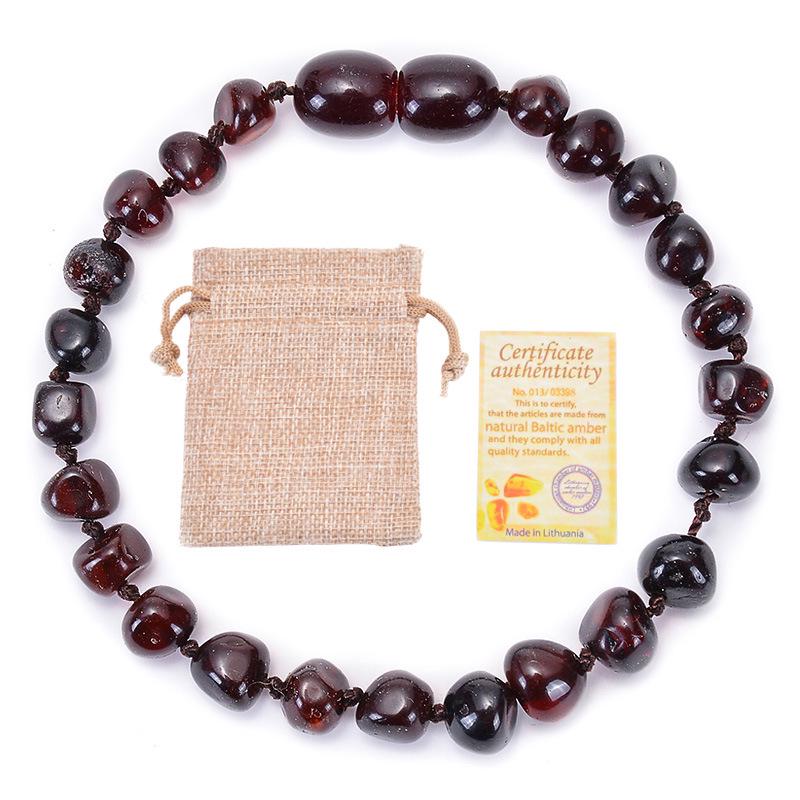 Children's Natural Baltic Amber Baby Bracelet - Irregular DIY Design