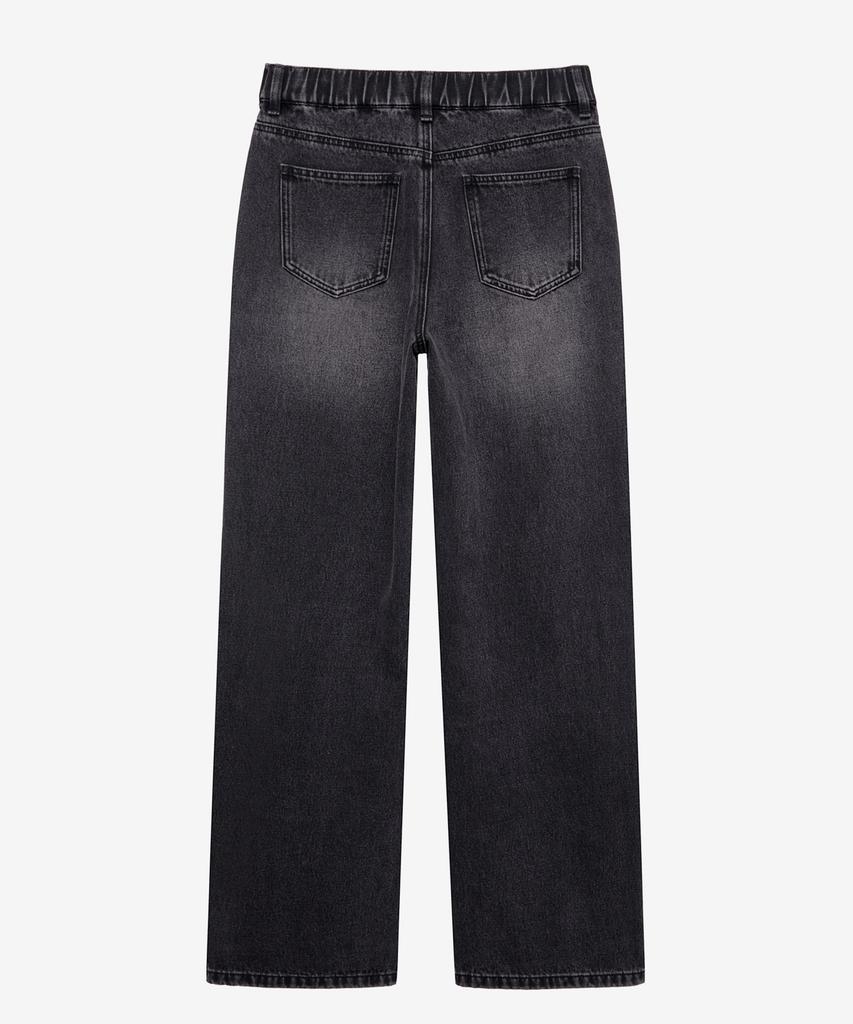 MIND BRIDGE WOMEN [W] Wide Gray Elastic Denim Pants