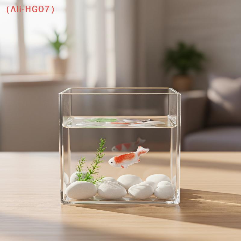 1 шт. Мини-фигурки карпа кои из смолы, яркие разноцветные ornaments-лотосы для аквариума, бонсай, микро-ландшафта
