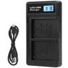 Portable Camera Battery Charger for NPBN1 USB Camera Dual Charger with LCD Display