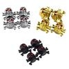 4Pcs Car Tyre Air Pressure Caps Car Wheel Tire Valves Stem Caps Tire Accessory for Car Truck Motorcycle Skull Style Caps