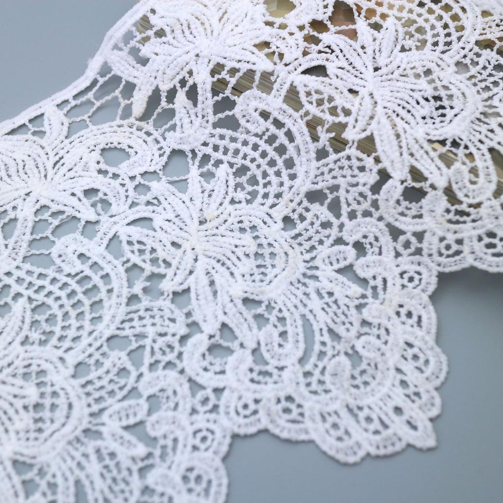 Unilateral Milk Silk Embroidery Non-Elastic Lace Lace Barcode 17.5Cm Women'S Clothing Children'S Clothing Dress Accessories