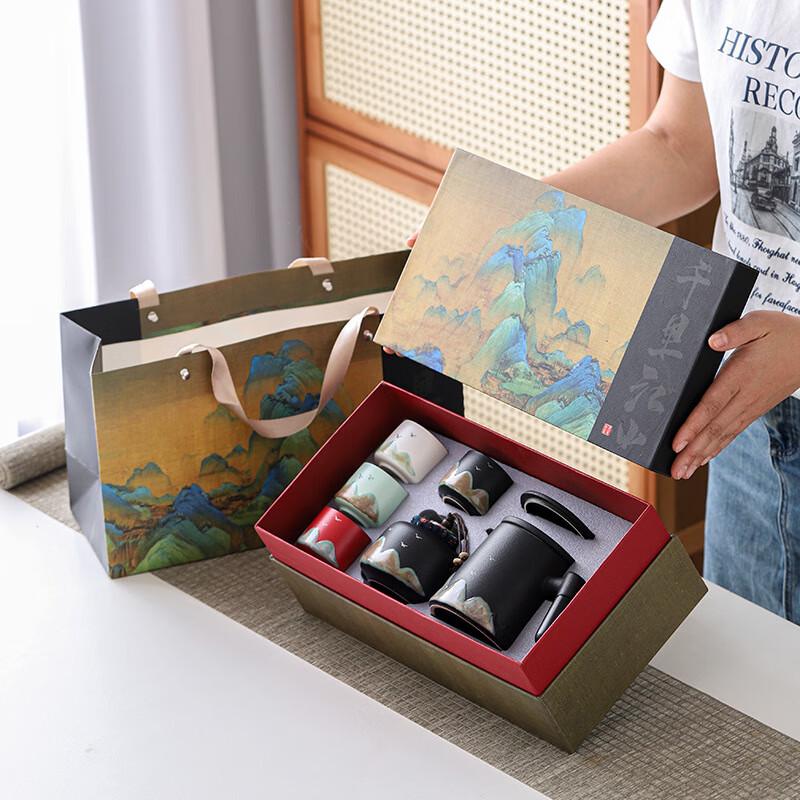 Thousands of Miles of Rivers and Mountains Ceramic Tea Set
