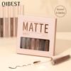 QIBEST Matte Liquid Eyeshadow Liquid Matte Finish Face Nude Earth Color Three-dimensional Eye Cheeks