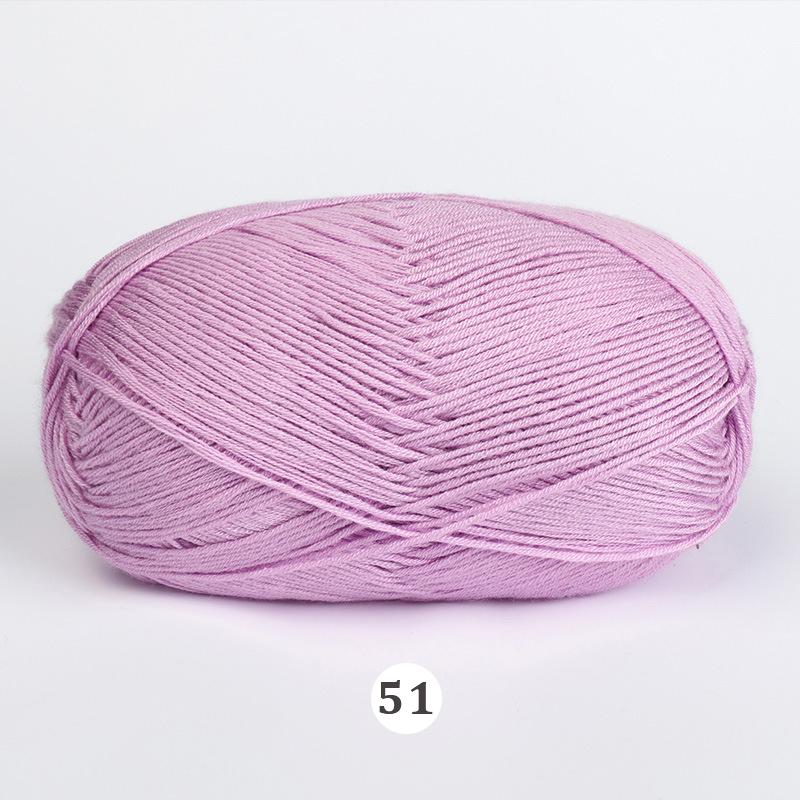 50g/Ball DIY Crochet Yarn Hand Woven Yarn Knitted Fabric Natural Bamboo Cotton Baby High Quality