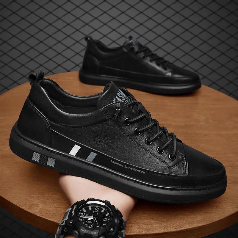 Men's Shoes New Trend Casual Little White Shoes Versatile Non-slip Wear-resistant Elastic Belt Tooling Shoes