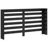 Radiator Cover Black Oak Effect 149 x 20 x 82 cm