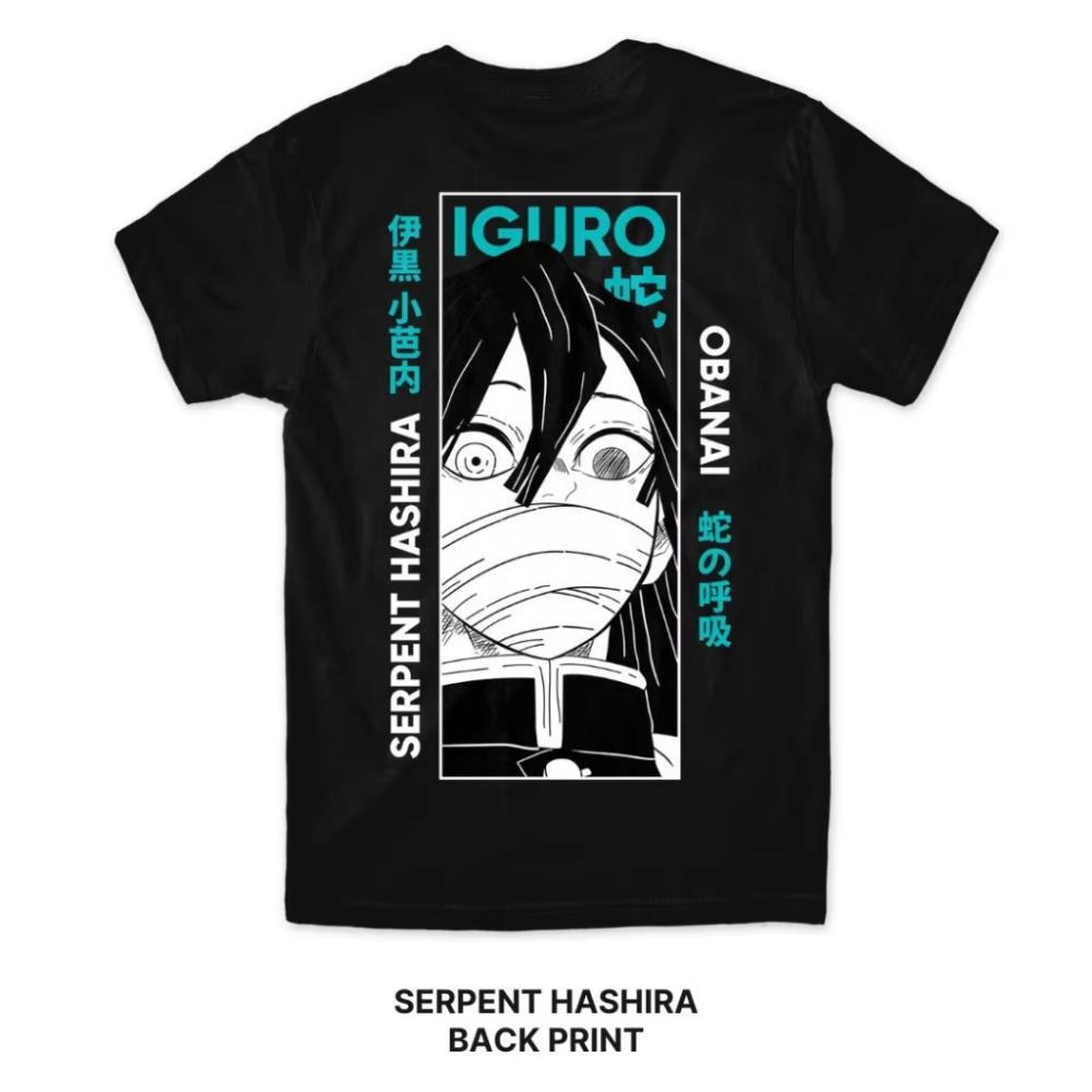 Футболка Demon Slayer Hashira Series Манга Аниме Черный Принт спереди Футболки Crafter Мужская Короткий рукав Женская Аниме Графика Детская Футболка