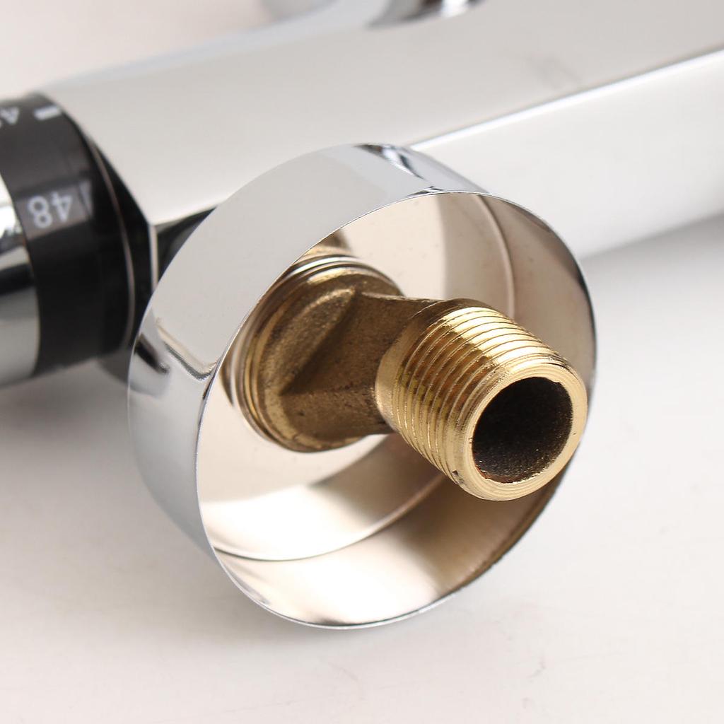 Thermostatic Single Handle Wall Mount Shower Faucet Kitchen Sink Bath Mixer Tap Home Water Hot Cold Water Constant Temperature Control for Bathroom