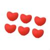 6 штук в упаковке силиконовые колпачки для спиц с отверстием 3 мм в форме сердца