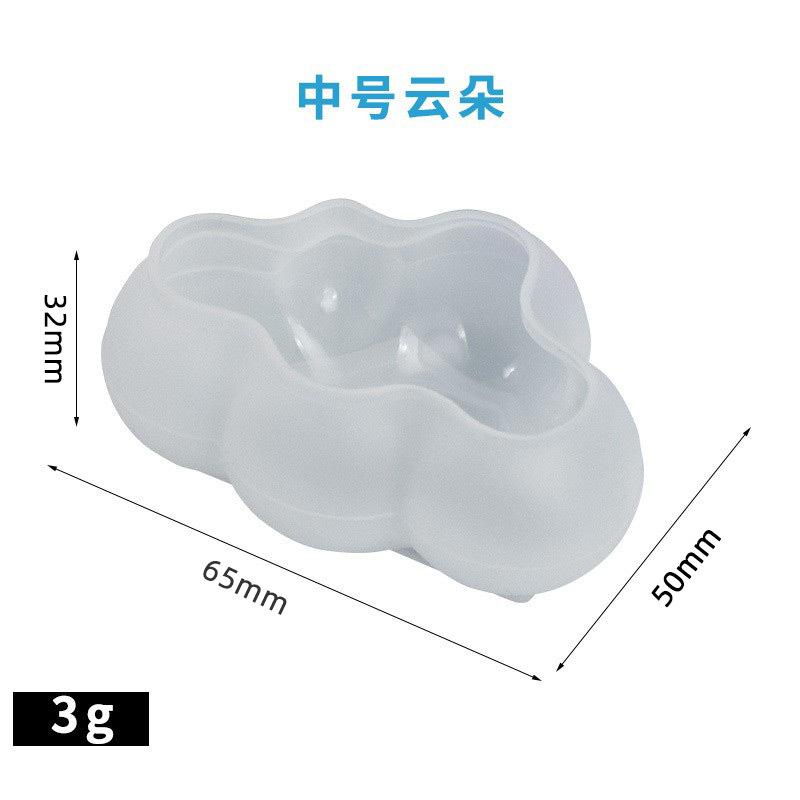 DIY Silicone Cute 3D Cloud Mold UV Epoxy Resin Crafts Jewelry Making Tool Cake Cany Mousse Molds Handmade Soap Candle Craft Gift