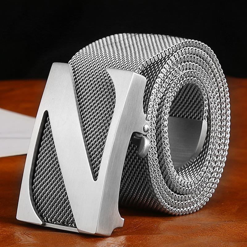 Внутренняя головка ремня из нержавеющей стали 304 Мужская пряжка для ремня Самооборона на открытом воздухе Цельнометаллическая цепочка для ремня Модный мужской досуг