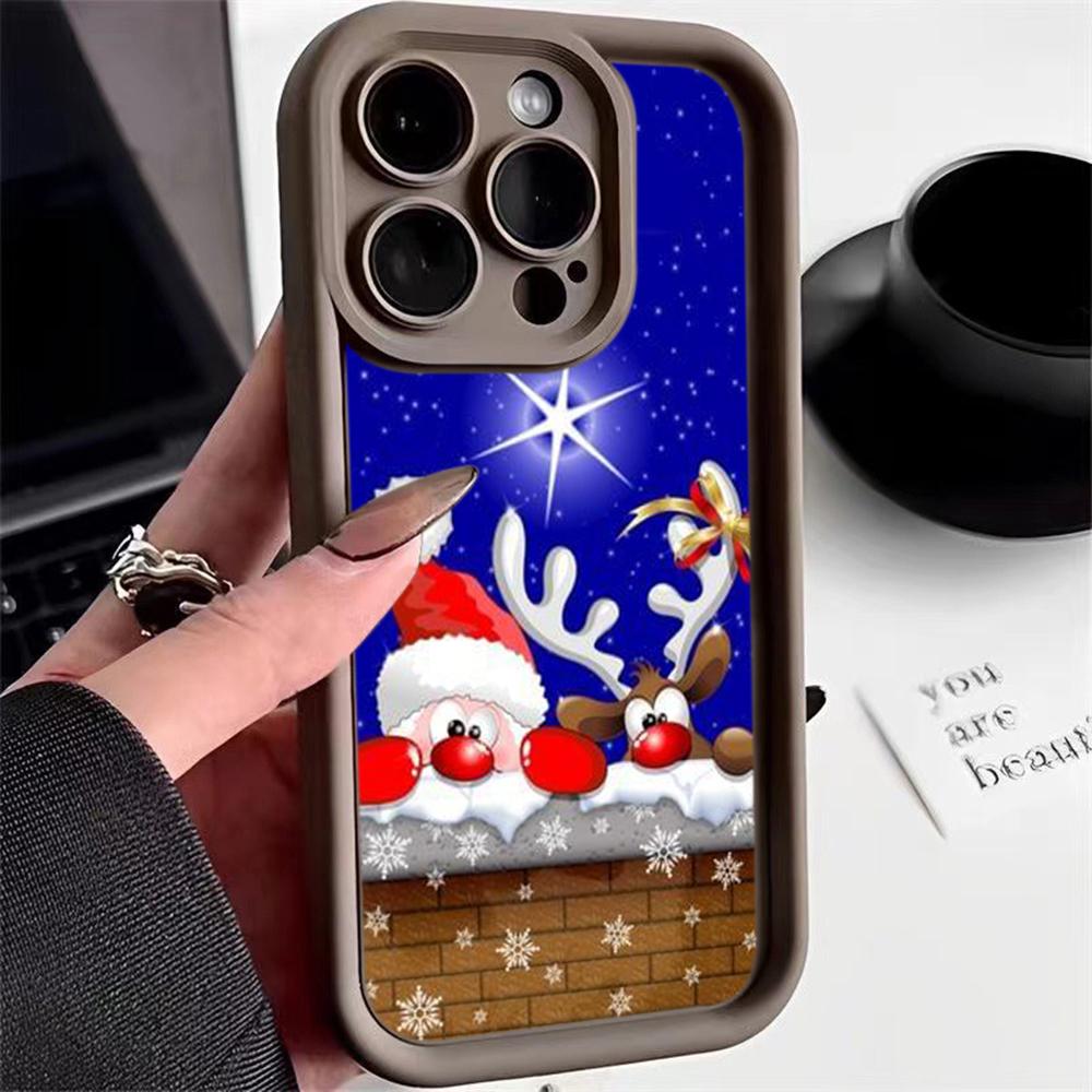 Чехлы для телефонов Ae111 с рождественским дизайном для Xiaomi 14T 12 11 Lite 5G NE Redmi 13C 14C 9C 9a A3 Note 12 Pro 10 11s Angel Eye Ladder Защитный чехол