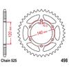 525 Задняя звезда для мотоцикла Kawasaki ZX600 Ninja ZX-6R ZX-6R ZR750 Zephyr ZR-7 91-04 ZR750S ZR7S 01-04 EJ650 W650 99-06