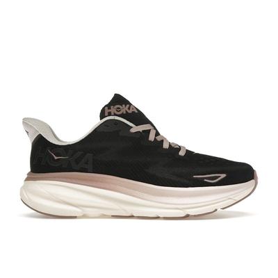 HOKA Clifton 9 Обсидиан Кварцит Женские Кроссовки Черные 1127896-ONQ