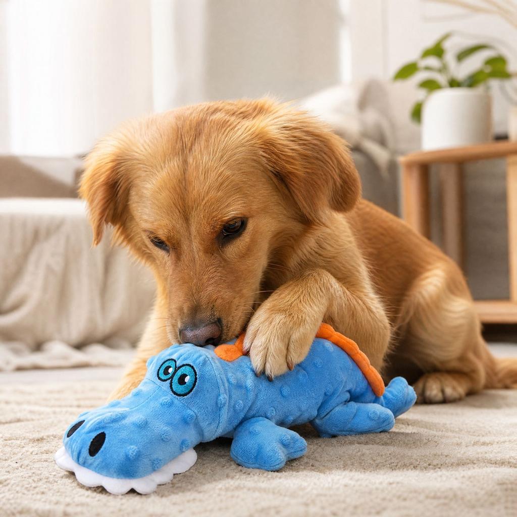 Dog Squeaky Plush Toy for Small and Medium Dogs, Teething Toy for Boredom