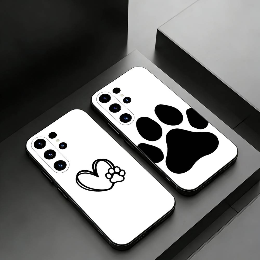Dog Paw Phone Case for Samsung Galaxy S20,23 Ultra S24,22 Plus S25,26,21FE TPU Cover