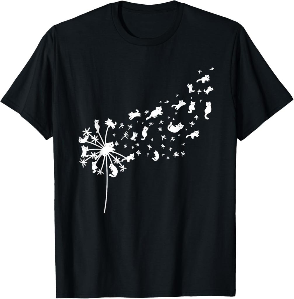 Dandelion Cat lovers Cat fans Flower Power Dandelions Gift T-Shirt