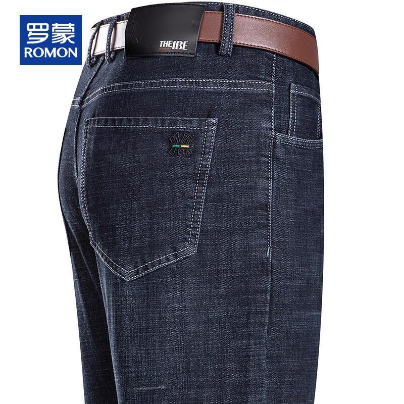 ROMON Мужские джинсы из плотного денима прямого кроя