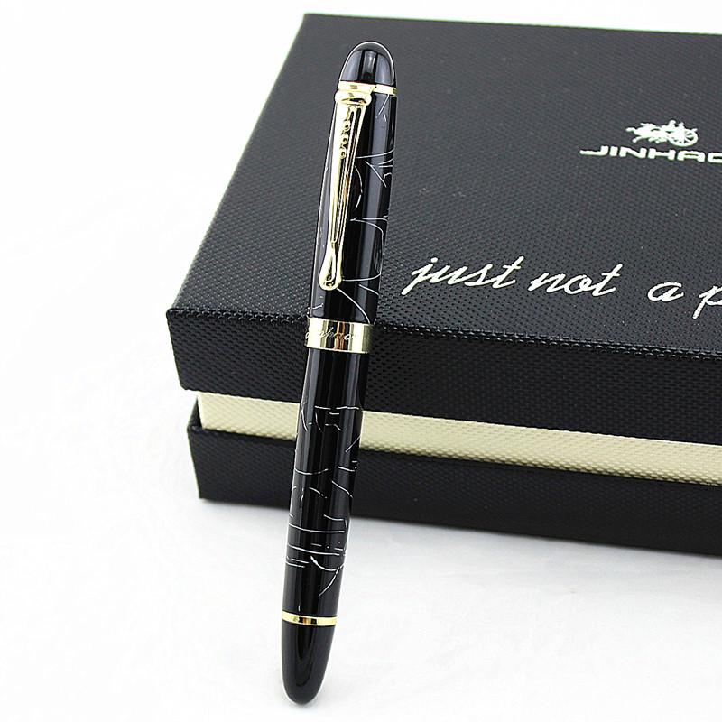 Jinhao X450 Глянцевый Черный 18Kgp 0.7Mm Широкое Перо Перьевая Ручка Jinhao 450 Люкс Бизнес Пурпурный Винный Зеленый Золотой 21 Цвет Выбрать