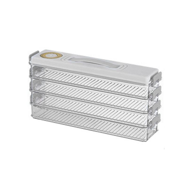 Контейнеры для пельменей, контейнеры для хранения в холодильнике, складные, морозильные камеры, органайзер для холодильника с таймером, кухонная коробка для хранения