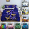 Butterfly Duvet Cover Set Soft Comforter Cover Butterflies In The Flowers Pattern Bedding Set Full King Queen Size Bedclothes