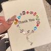 New Colorful Crystal Necklace Bracelet Chain for Women Elegant Clavicle Chain Irregular Zircon Necklace Party Jewelry Gift