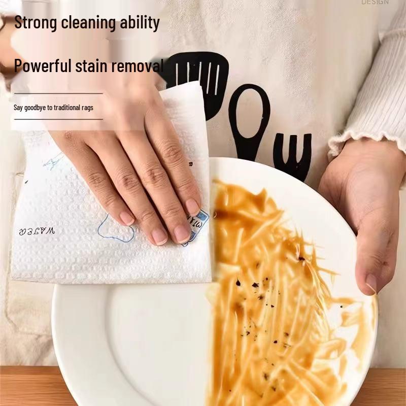 Двустороннее впитывающее кухонное полотенце: Одноразовое бумажное полотенце, устойчивое к воде и маслу