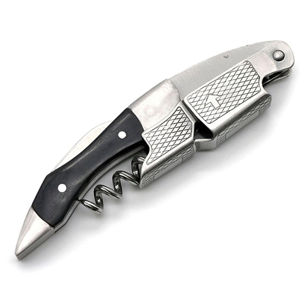 Leeseph штопор для вина, ручной винный ключ с двумя шарнирами для бармена, официанта, официанта, штопор из нержавеющей стали для винных бутылок