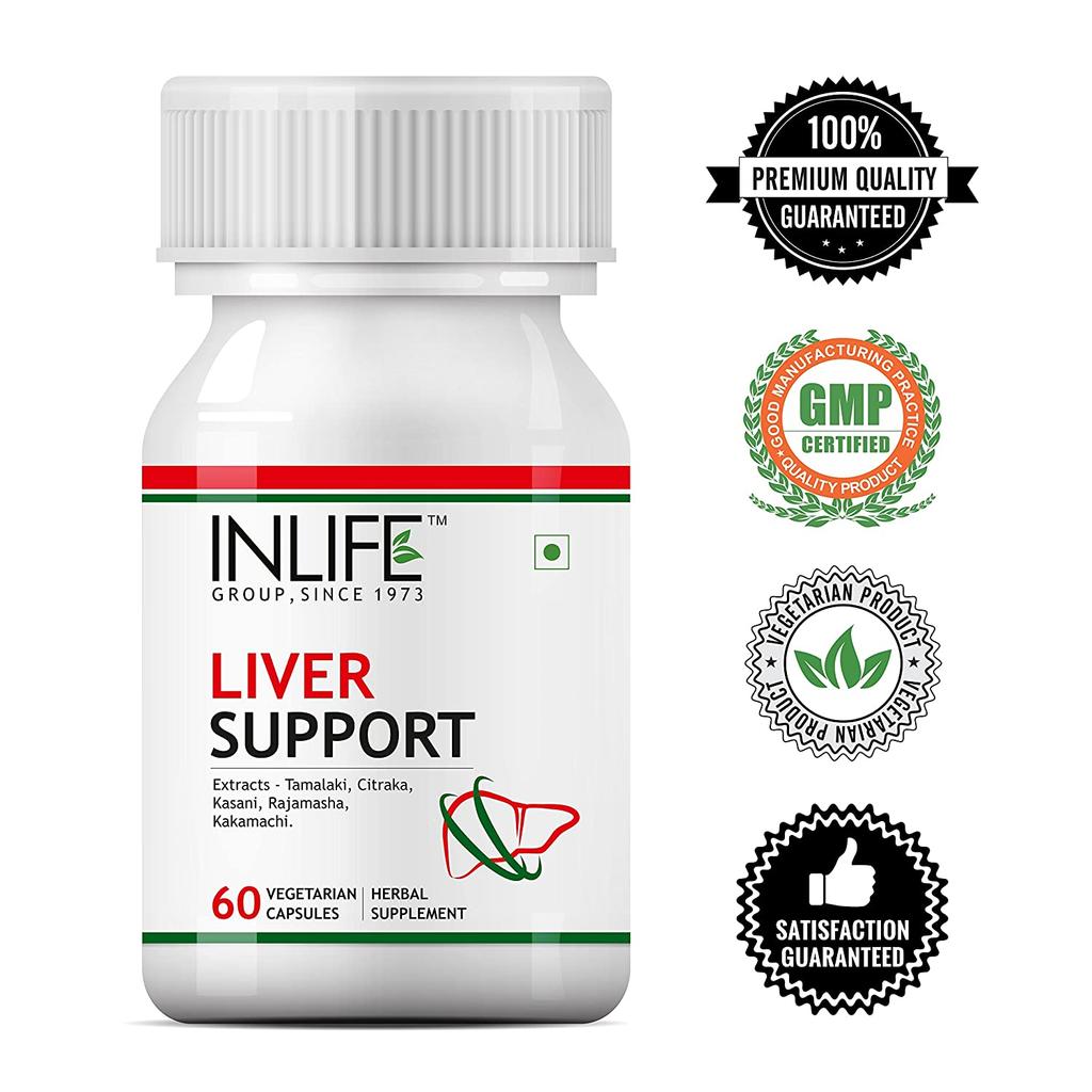 Комплекс трав для печени (60 кап), Liver Support,  INLIFE